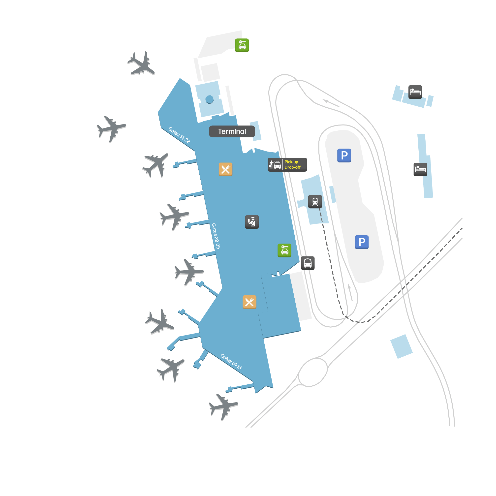Francisco de Sá Carneiro Airport – mapa letiska